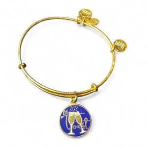 Alex and Ani ‘Let’s Toast’ Champagne Charm Gold Bracelet